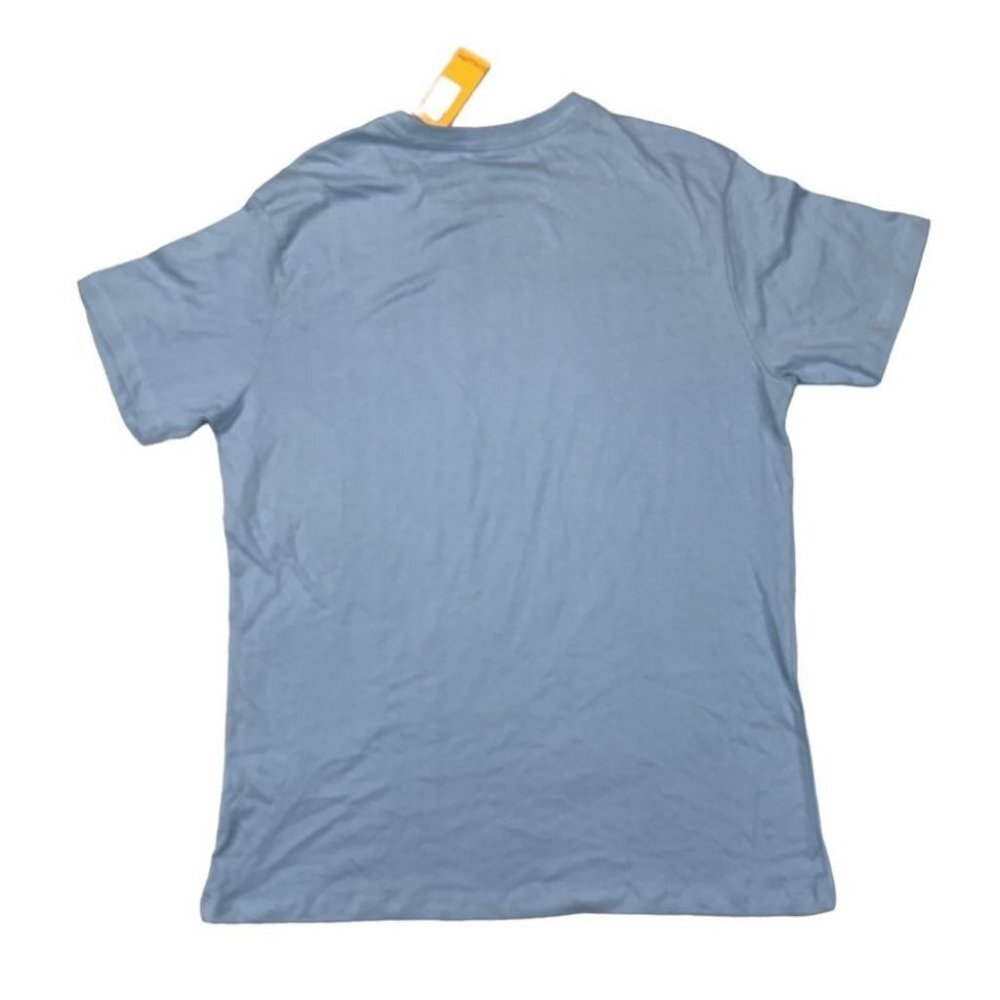 Caterpillar Mens Foundation Pioneers Logo T-Shirt Blue Fog M - Picture 2 of 11